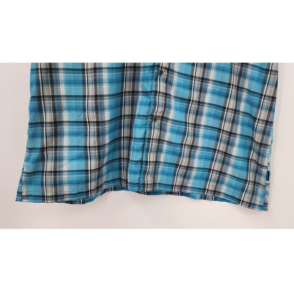 Men's Kuhl Short Sleeve Button Up Blue Large - Picture 5 of 11